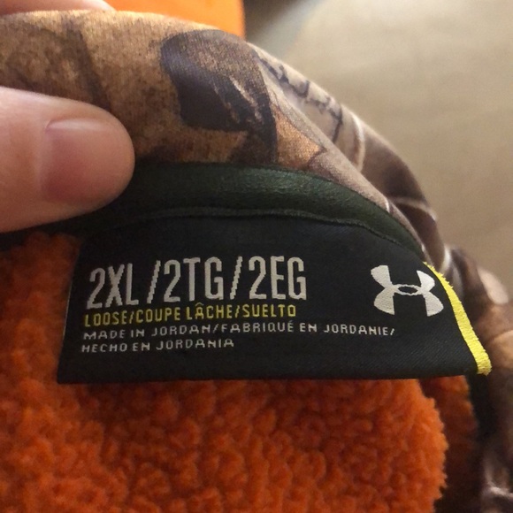 Under Armour orange hoodie 2XL - Picture 5 of 5